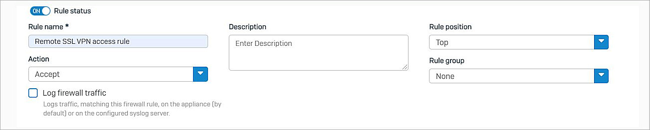 Screenshot of sophos